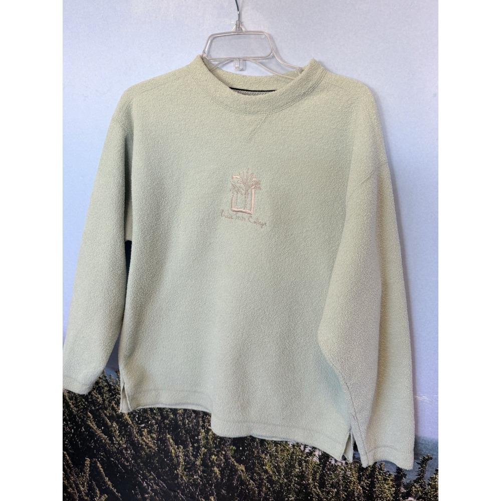 St George Dixie College Y2K  Vintage Puff Logo Gear For Sports Teal Terry Cloth